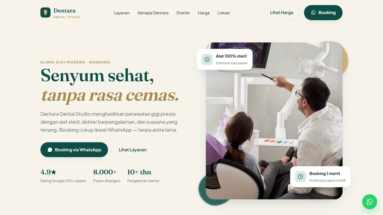 Demo website Dentara